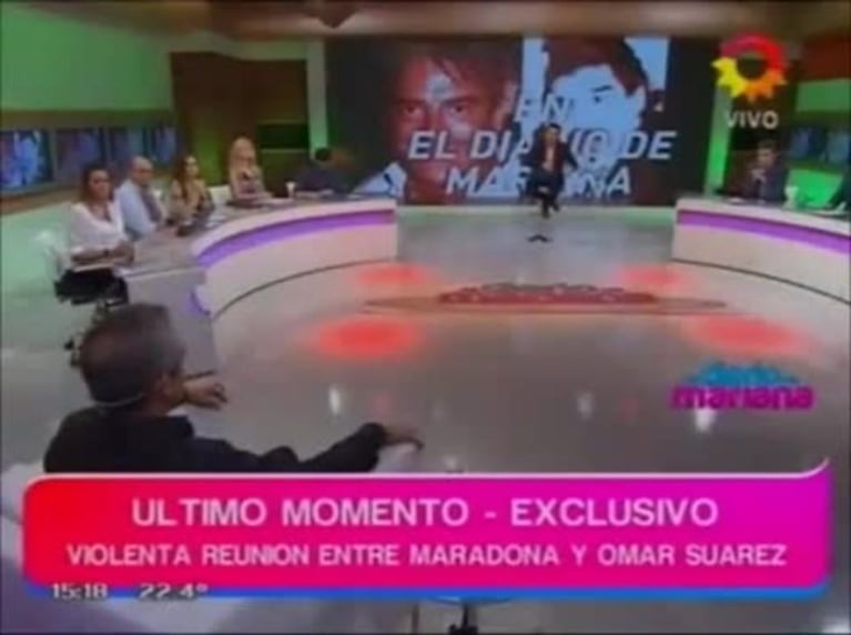 Tensa reunión de Maradona y Omar Suárez: por qué Diego le dijo "la próxima, traé los guantes de box"
