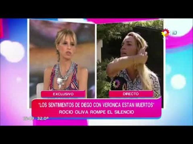 Roció Oliva explicó su foto, en una pileta, con un caballero: "No tengo idea quién es"