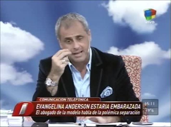 César Carozza confirmó el embarazo de Evangelina Anderson
