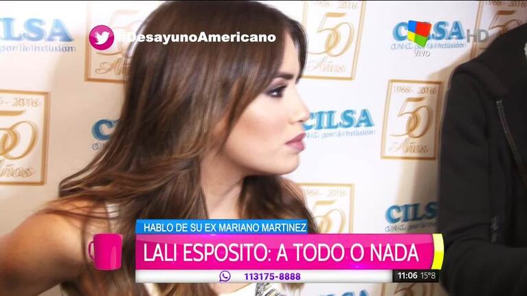 Lali Espósito y su enfrentamiento con Natalie Pérez: "El mundo se divide entre la gente que se alegra por los demás y la que no"