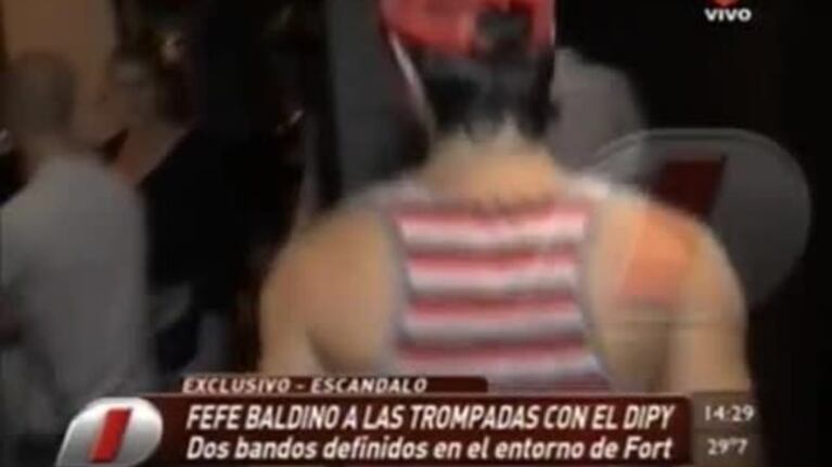 Escándalo en la obra de Fort: El Dipy y Fefe Baldino a las piñas