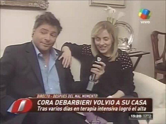 Cora Debarbieri: "Me dijeron que estuve muy, muy delicada. Es un shock, sinceramente estoy angustiada"