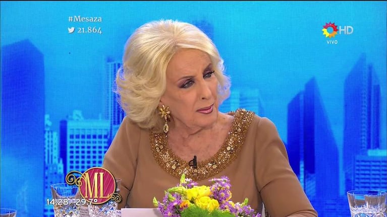 La emoción de Marcela Morelo en la mesa de Mirtha por el testimonio de un sobreviviente de la tragedia de los Andes