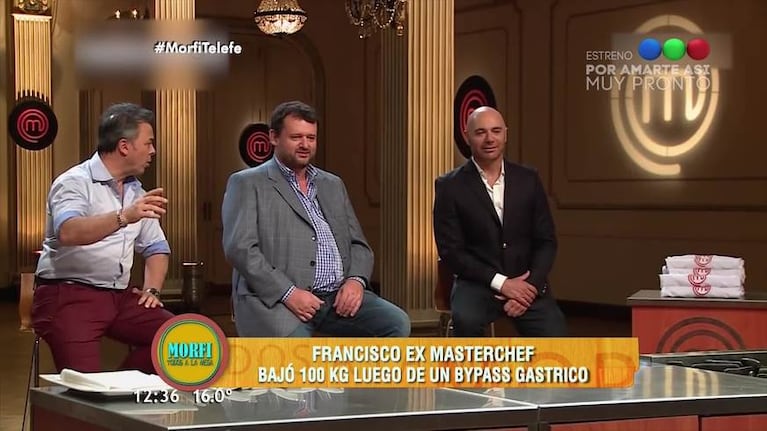 La radical transformación de Francisco de MasterChef: bajó 100 kilos y contó su cambio de vida en Morfi