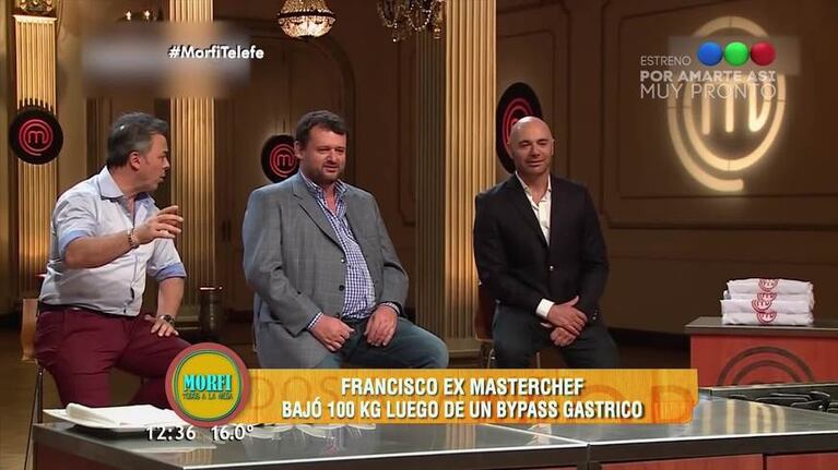 La radical transformación de Francisco de MasterChef: bajó 100 kilos y contó su cambio de vida en Morfi