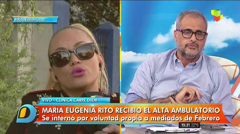 La confesión de Naiara Awada tras el alta médica de María Eugenia Ritó