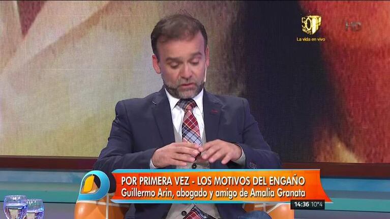 ¡Tensión en vivo! Momento incómodo de Rial con el abogado de Amalia Granata: “A mí no me boludeés”