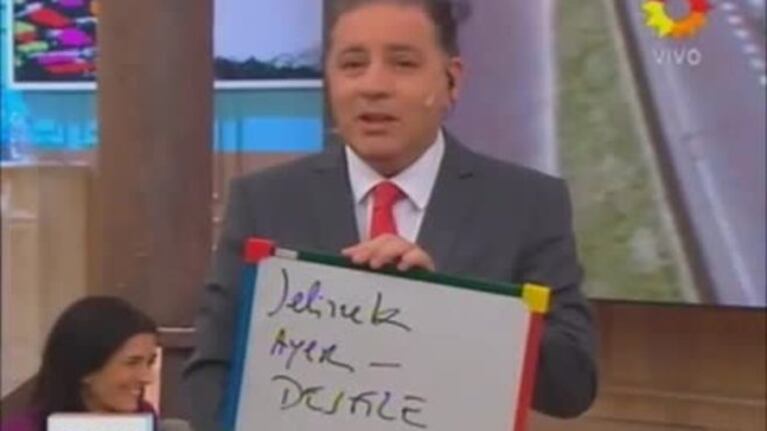 Tras la polémica en Nosotros al mediodía, un cronista del programa fue a buscar a Karina Jelinek y...