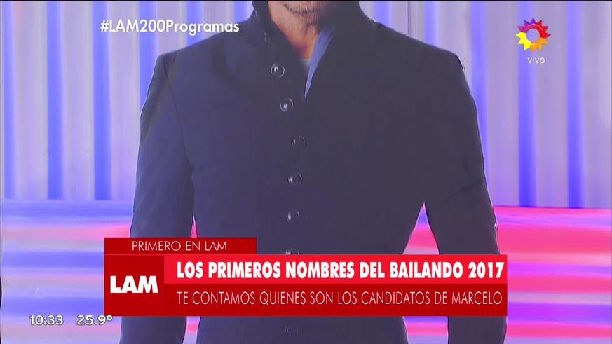 lista del bailando