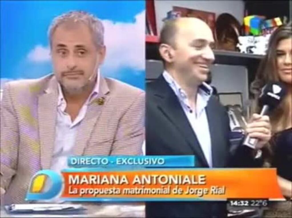 Jorge Rial emocionó hasta las lágrimas a Mariana Antoniale en un móvil con Intrusos: "Le pido disculpas públicamente porque la lastimé"