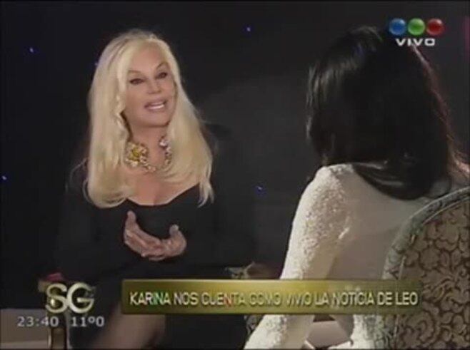 Karina Jelinek habló de todo con Susana Giménez