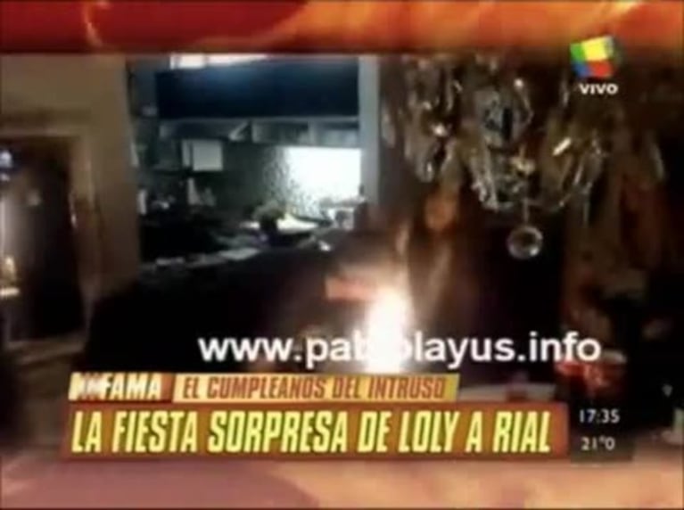 Las declaraciones de amor de la Niña Loly a Jorge Rial en su cumpleaños, ¿con un par de copas de más?