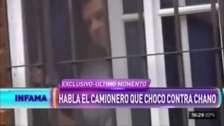 Habló el camionero que fue chocado por Chano Charpentier
