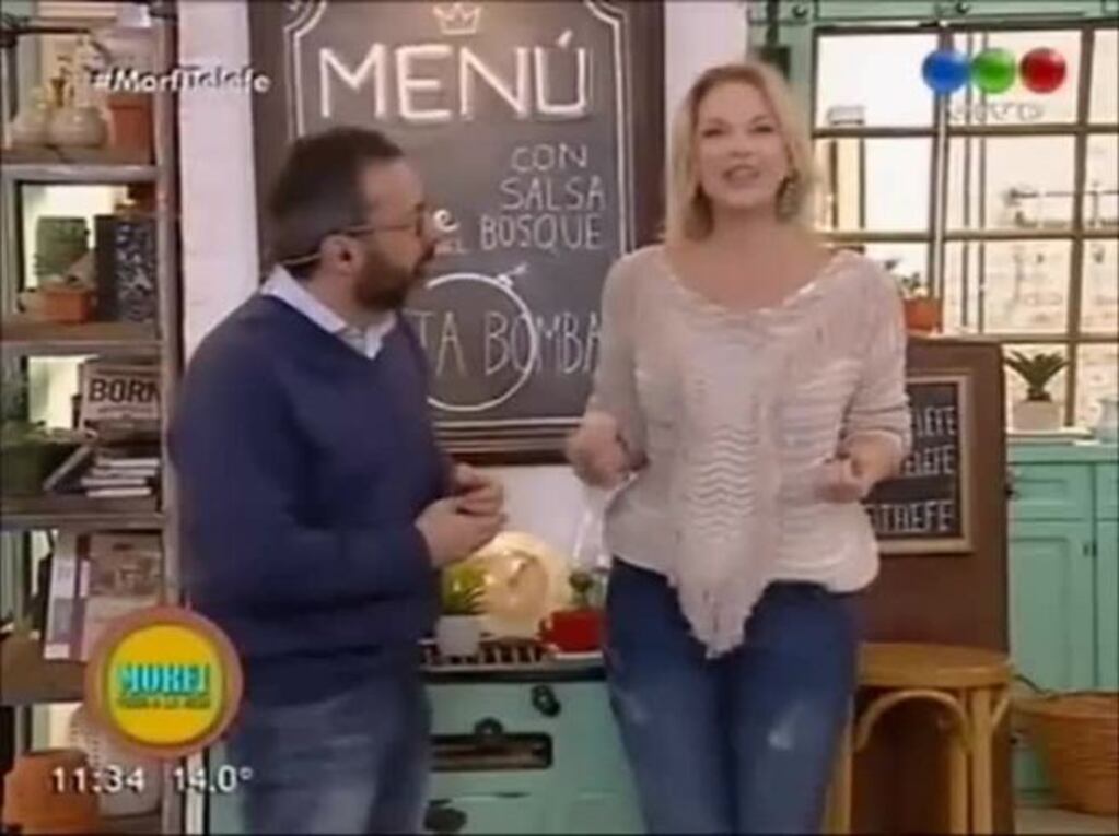 Nancy Dupláa visitó Morfi, todos a la mesa: mirá el video