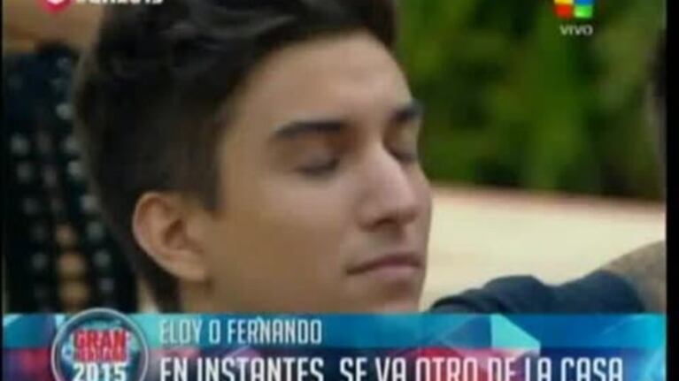 Eloy quedó eliminado en Gran Hermano 2015