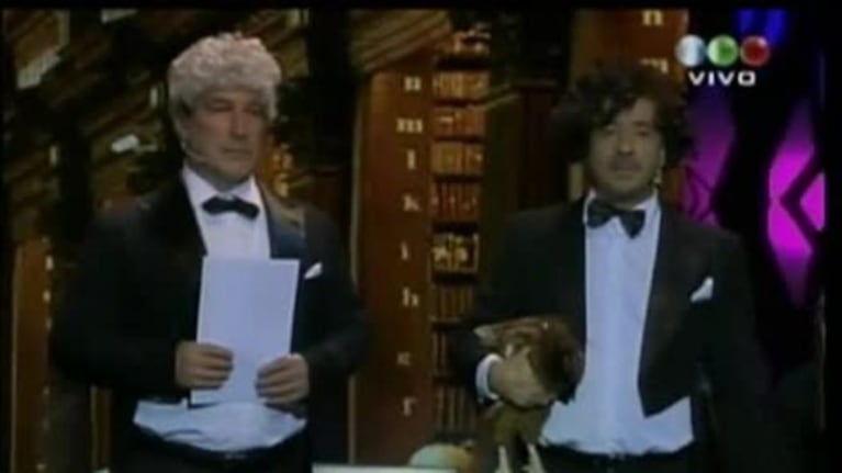 El viejo VideoMatch se "coló" en la fiesta de Telefe: Los Poetas y El insoportable, presentes en la gala