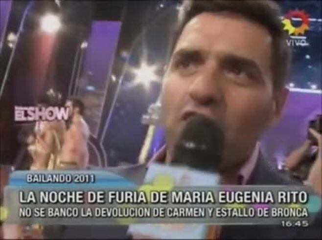 Lo que no se vio de la pelea Ritó Barbieri en Bailando 2011
