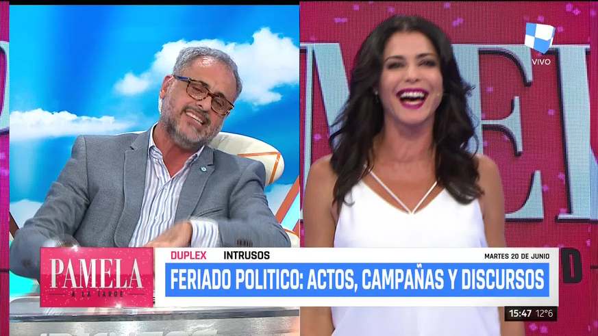 Pamela David apuró a Jorge Rial al aire