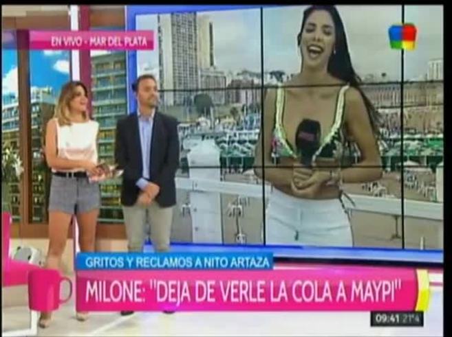 Flavio Azzaro, picante frase a Maypi Delgado: “Hace poquito que estás en la TV y ya se te conocieron más candidatos que…”