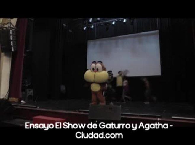 Espiá el ensayo de El Show de Gaturro y Agatha 
