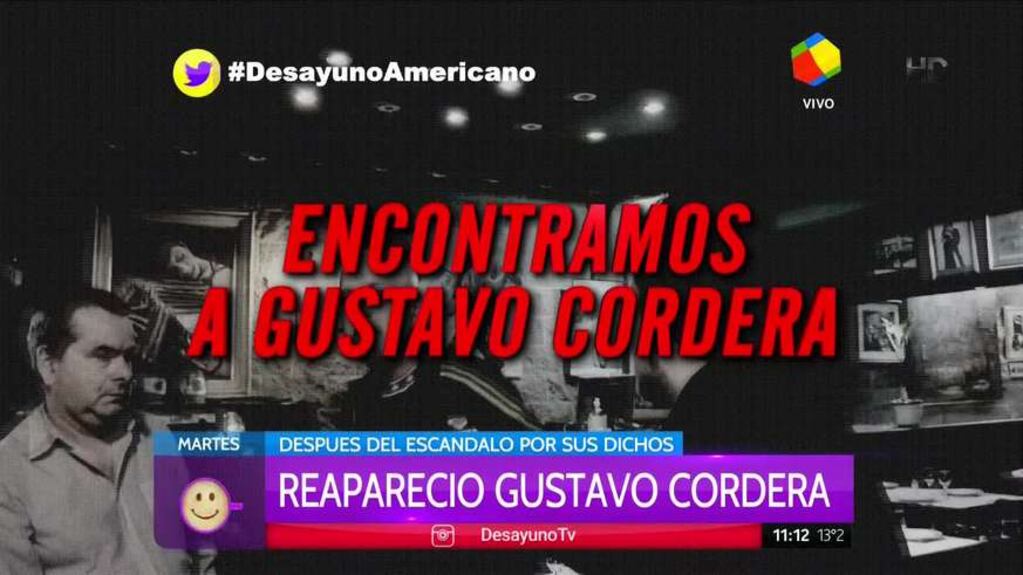 La irritada reacción de Gustavo Cordera cuando quisieron entrevistarlo de Desayuno americano: "Vamos a tener problemas"