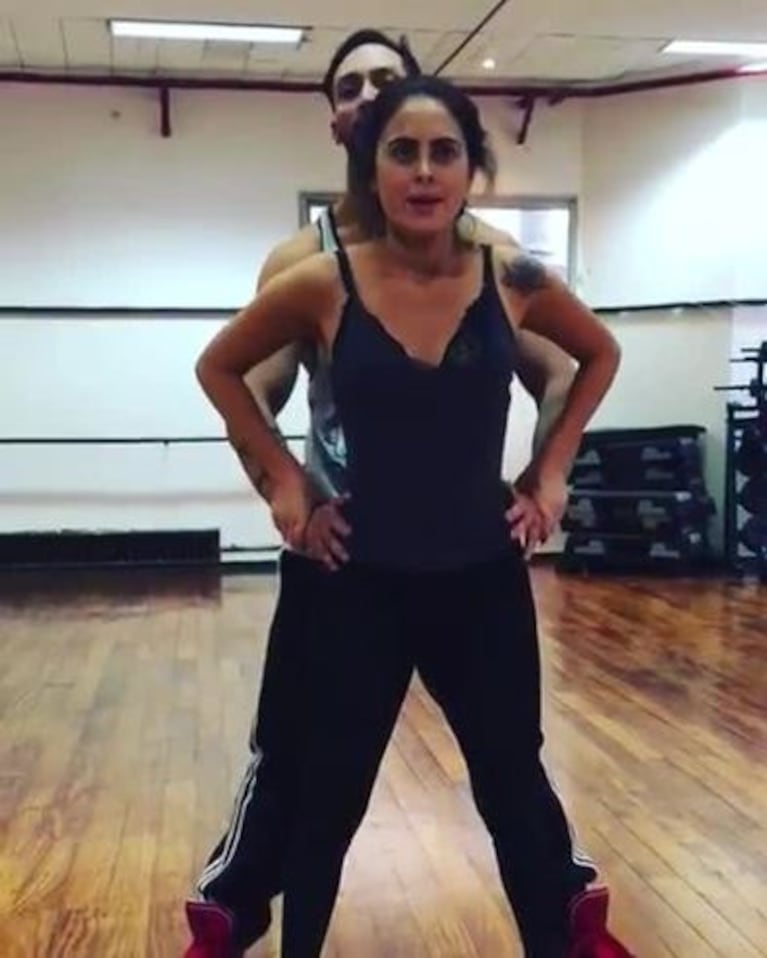 El blooper de Silvina Luna mientras ensayaba para el Bailando