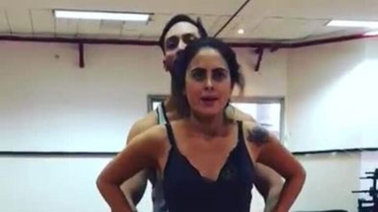 El blooper de Silvina Luna mientras ensayaba para el Bailando