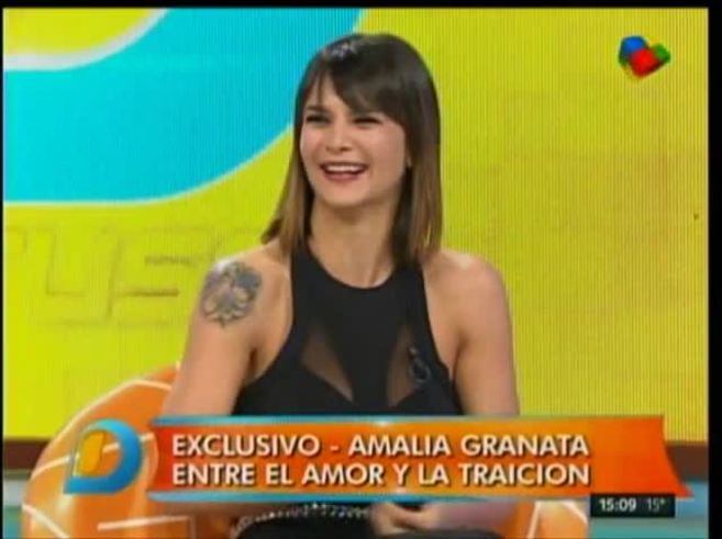 Amalia Granata mostró la dedicatoria que le hizo Martín Redrado