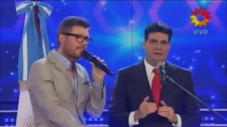 ShowMatch: la parodia del falso Capitanich y los logos de Fútbol para Todos