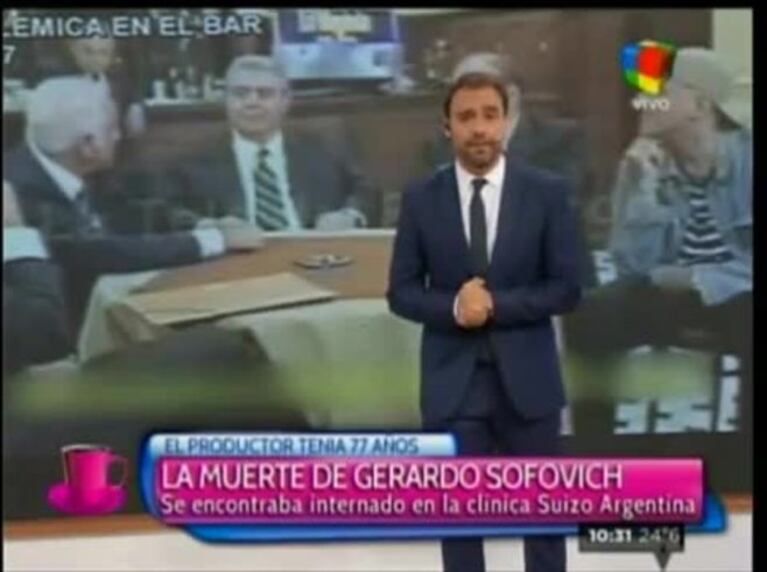 ¡Pasó en vivo! Tensa reacción de Ana Acosta cuando Luis Ventura habló de Gerardo Sofovich: "Llamate a silencio"