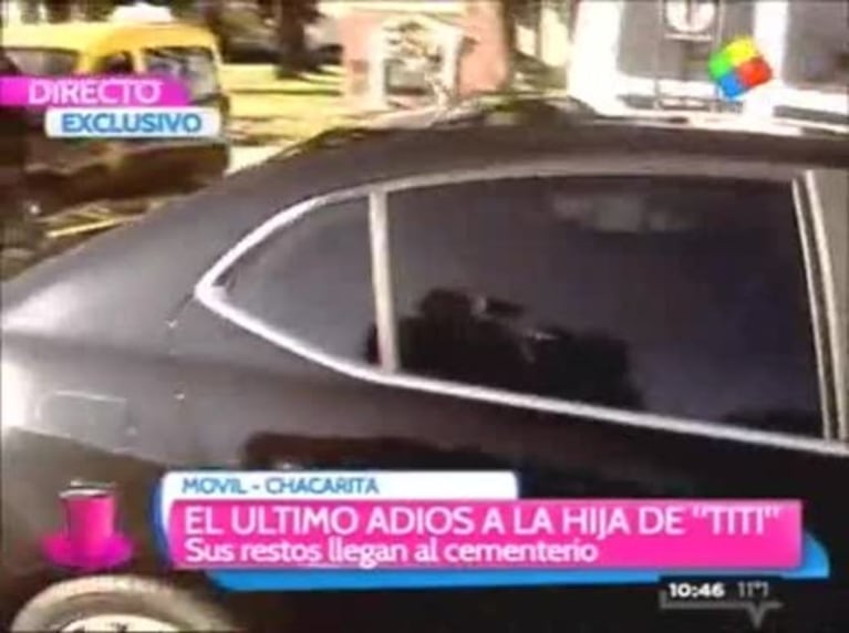 Los restos de la hija de Tití Fernández ya descansan en el cementerio de la Chacarita