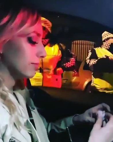 Tamara Pettinato grabó un control de alcoholemia