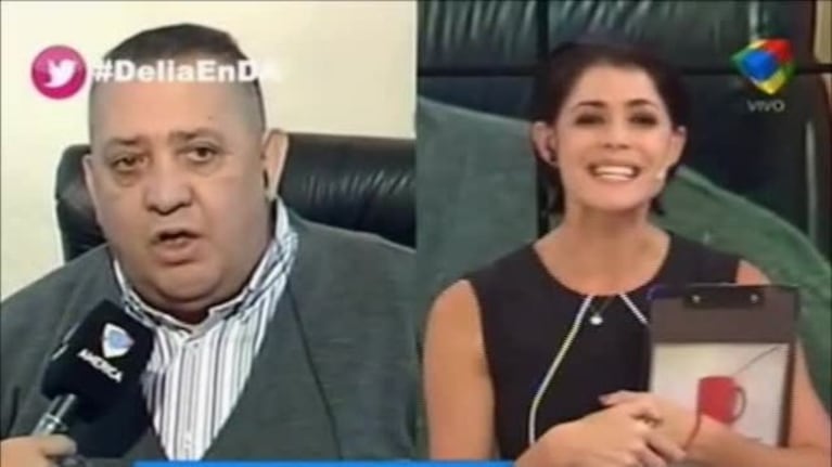 Luis D’Elía hablaba sin parar en un móvil... ¡y mirá lo que hizo Pamela David dos veces!