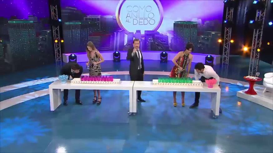 El video del roce en vivo de Silvina Escudero y Lucas Velasco en Como anillo al dedo: "¡Gorda, no grites!"