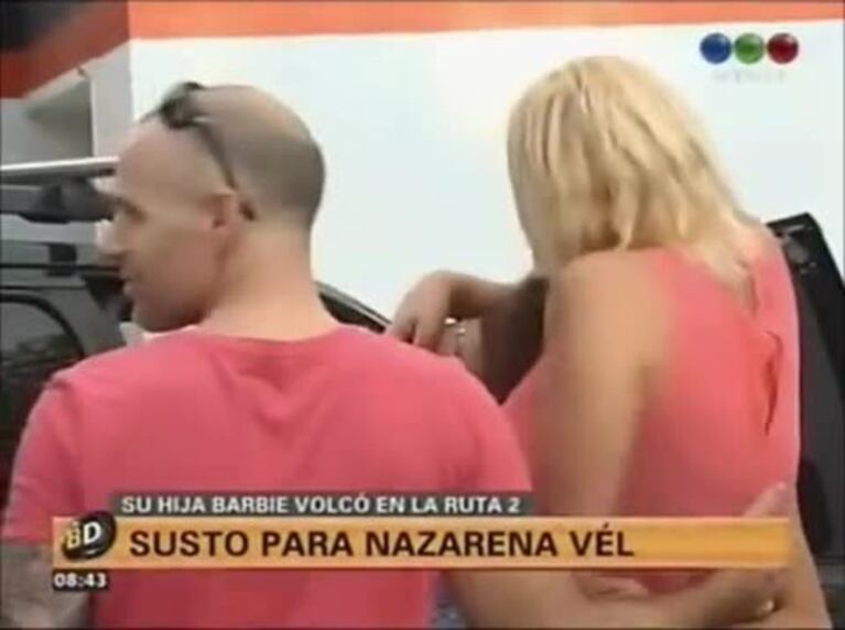 El emotivo reencuentro de Nazarena Vélez con Barbie después del accidente