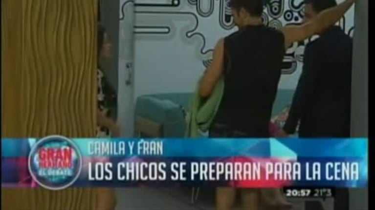 La cena a solas de Camila y Francisco de GH 2015: ¿mala onda o histeriqueo?