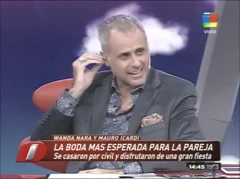 La ácida crítica de Jorge Rial a la boda de Wanda Nara y Mauro Icardi: "No entiendo esa maldad de gozar a Maxi López"