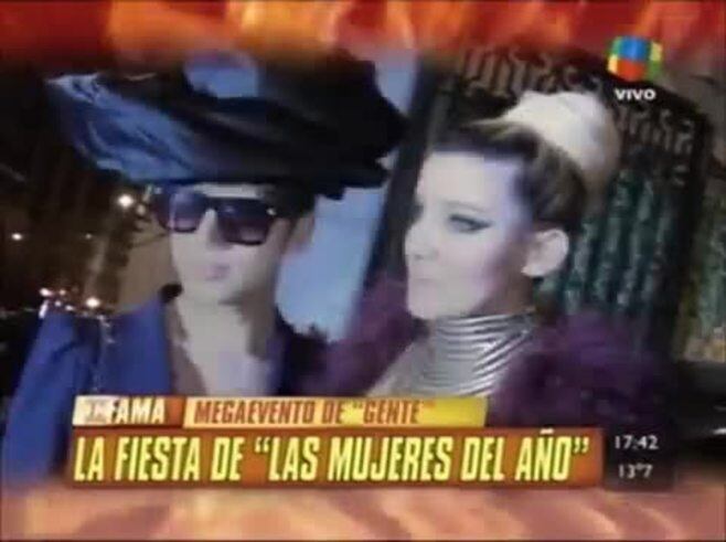 El extravagante look de Charlotte Caniggia en la gala de Gente
