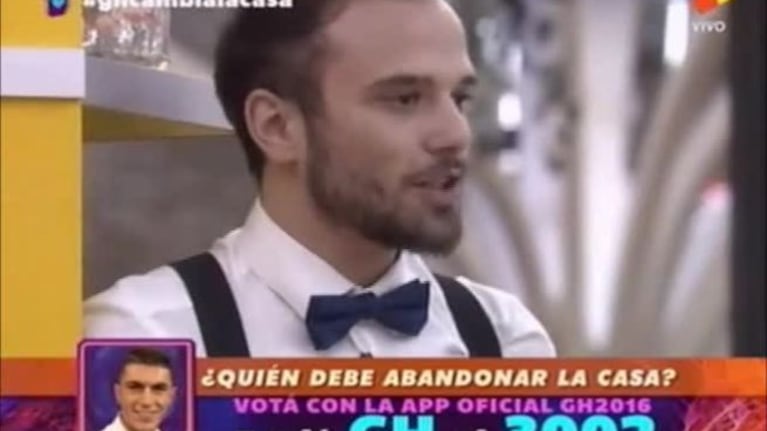 Gabriel se cruzó con Ainelén en el vivo de Gran Hermano 2016: "Es la persona más falsa que conocí"