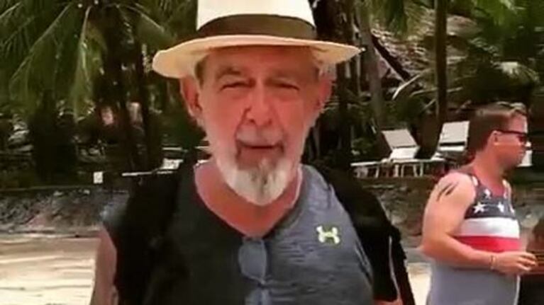 Lalo Mir se mostró en sunga de vacaciones en el sudeste asiático