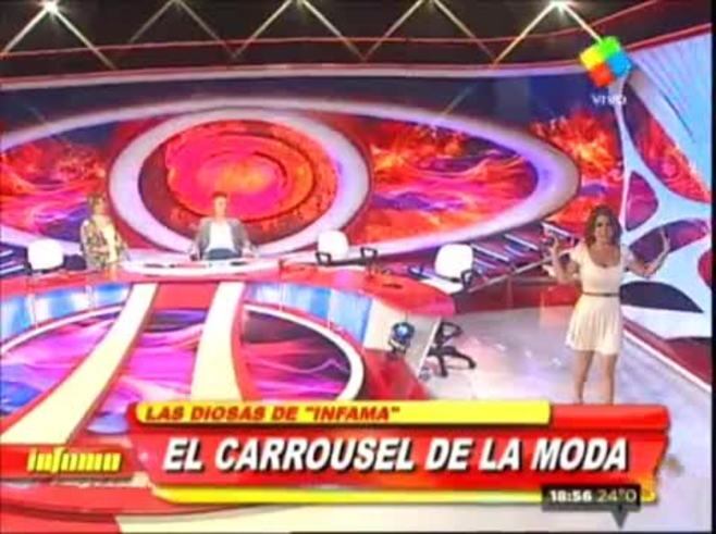 Descuido hot: Marina Calabró desfiló en Infama, lució el vestido y ¡la ropa interior!