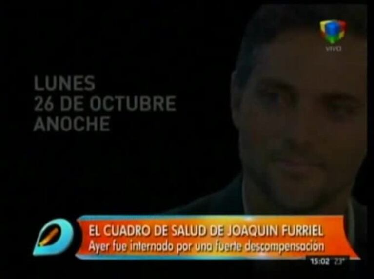 Habló la novia de Joaquín Furriel en Intrusos