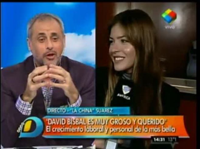 China Suárez, en Intrusos: su amor con David Bisbal y un gracioso cruce con Vicky Xipolitakis