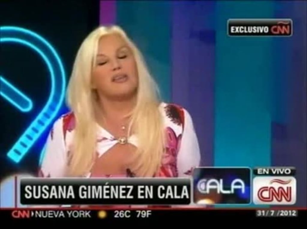Susana Giménez, pícara en CNN: “La gente me quiere más a mí que a Tinelli”
