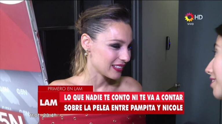 La palabra de Pampita tras el fuerte cruce con Nicole y La Chipi en el Bailando: "Fue un ida y vuelta de..."