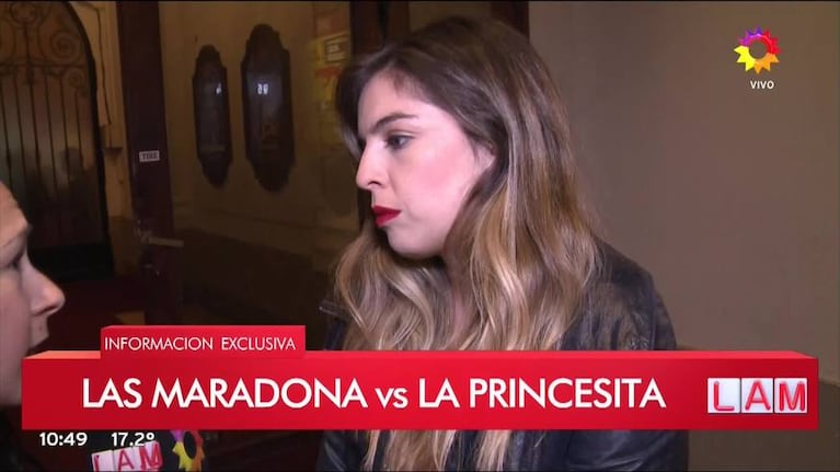 Dalma Maradona y la relación con Jimena Barón tras su recital con la Princesita: "Hay cosas que tengo que hablar con ella en privado"