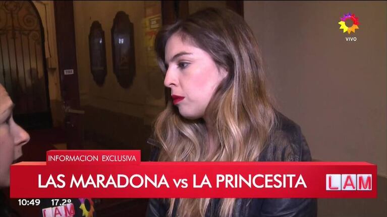 Dalma Maradona y la relación con Jimena Barón tras su recital con la Princesita: "Hay cosas que tengo que hablar con ella en privado"
