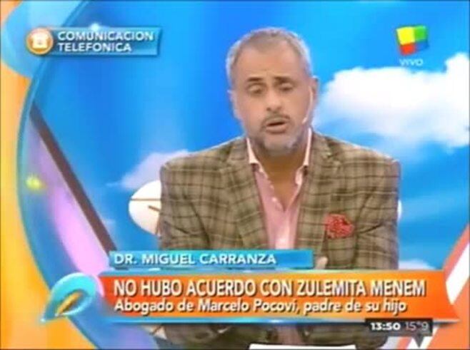 El abogado de Marcelo Pocoví le respondió a Zulemita Menem