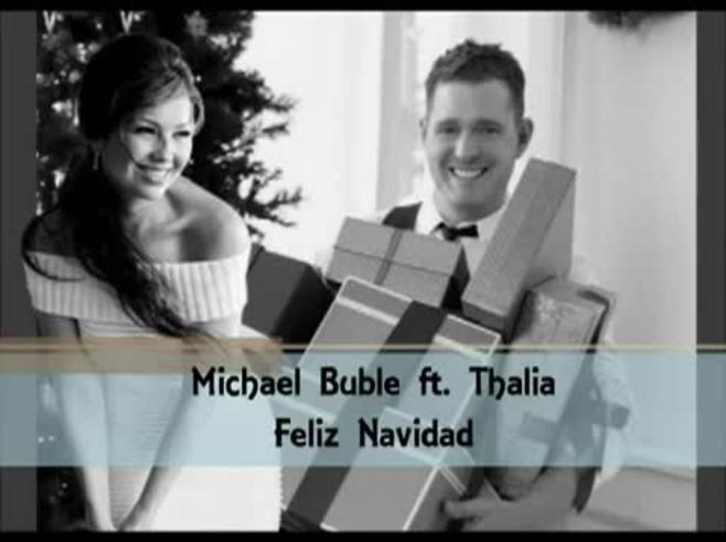 Michael Bublé lanzó un disco navideño y grabó junto a Thalia
