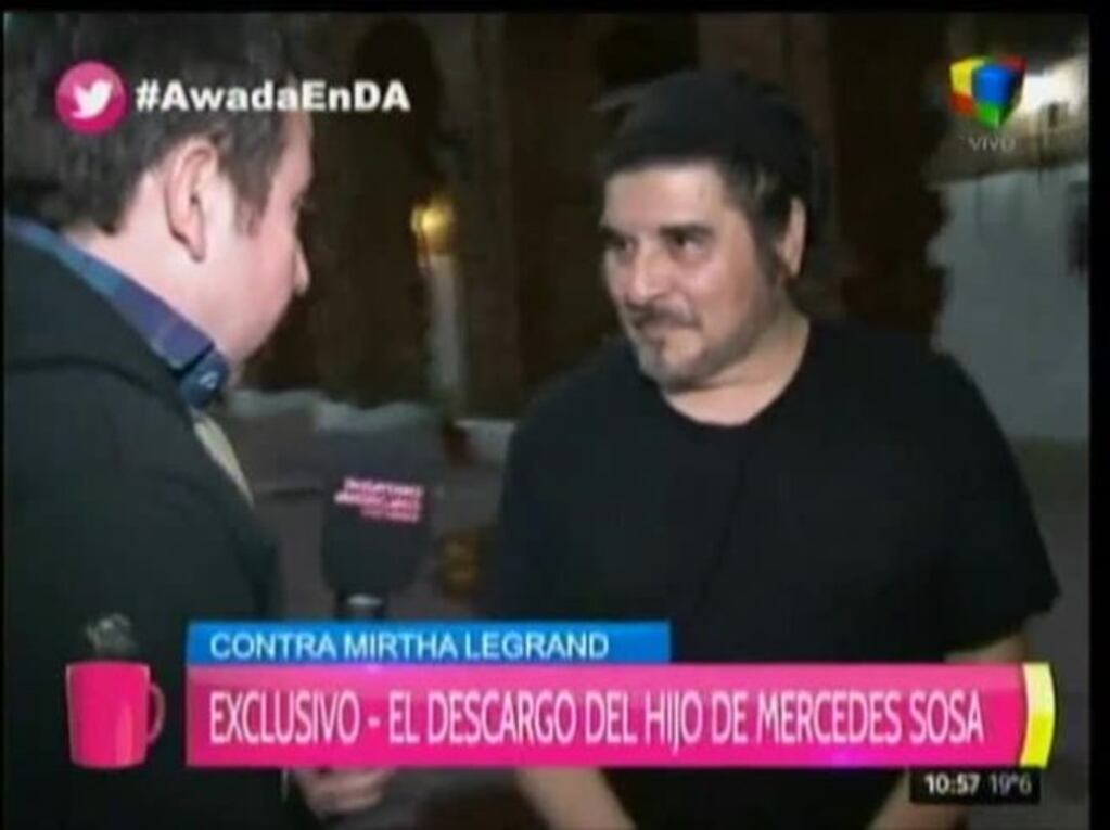 El hijo de Mercedes Sosa se indignó con Mirtha Legrand por el uso de un éxito de la cantante